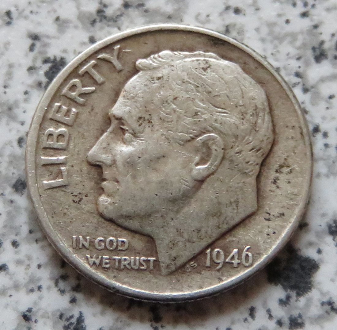  USA 10 Cents 1946 D / USA 1 Dime 1946 D   