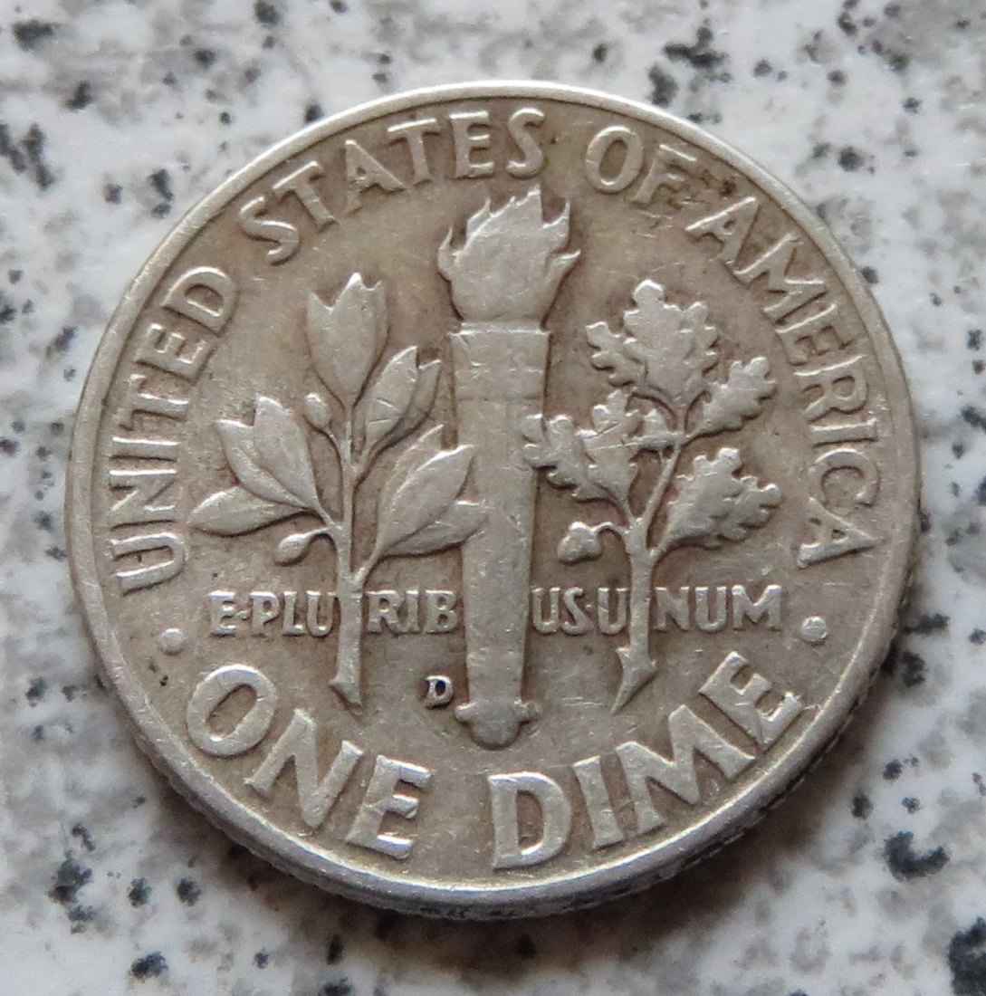  USA 10 Cents 1946 D / USA 1 Dime 1946 D   