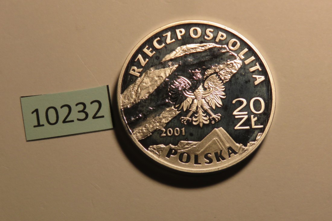  10232  Polen 2001 - 20 Zloty COLOR - Wieliezce Salzmine - 28,2 g SILBER 0.925   