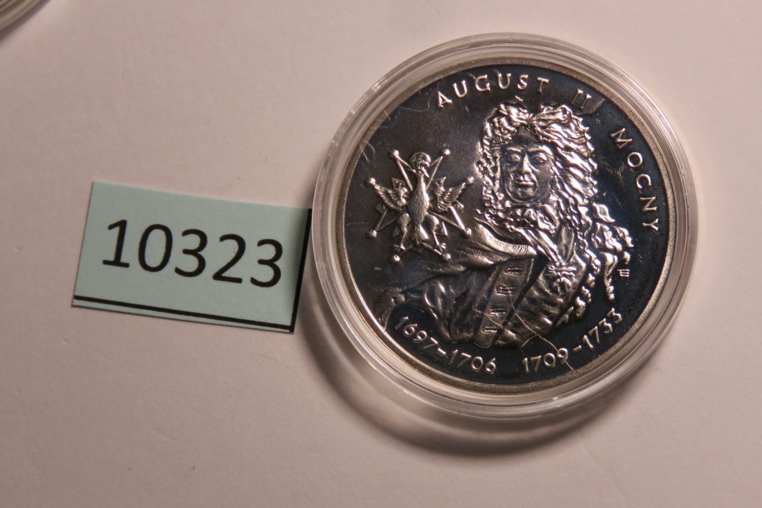 10323 Polen 2002 - 10 Zloty - August II Mocny - 14,1 g SILBER 0.925