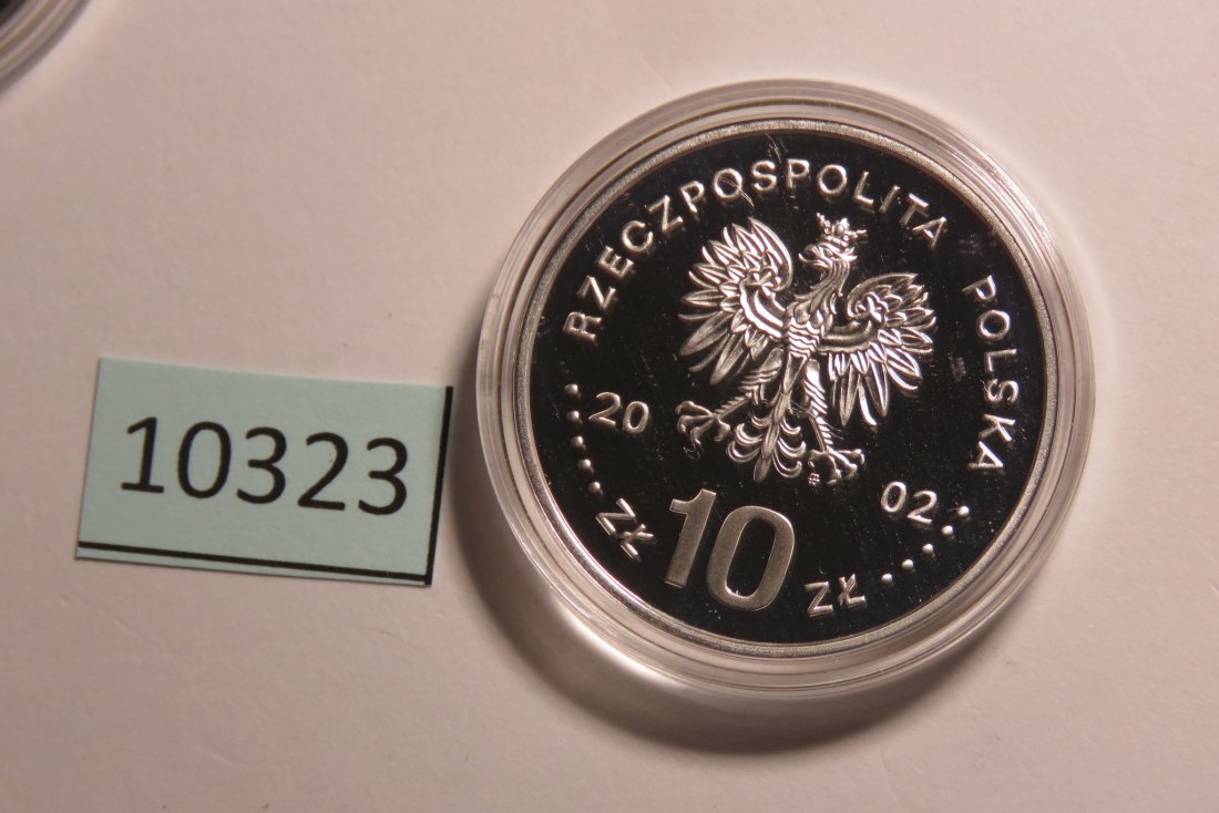 10323  Polen 2002 - 10 Zloty - August II Mocny - 14,1 g SILBER 0.925   