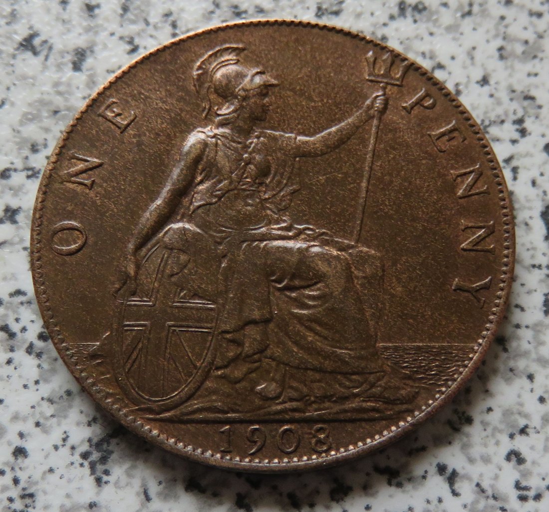  Großbritannien 1 Penny 1908   