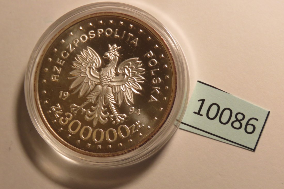  10086 Polen 1994 - 300.000 Zloty - 50 Jahre Warschauer Aufstand - 31.1 SILBER 0.999   