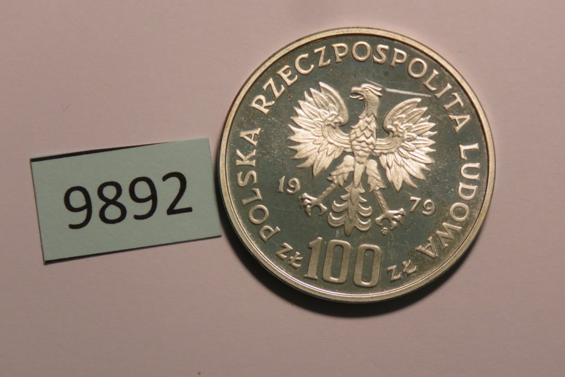  9892 Polen 1979 - 100 Zloty - GEMSE - 16,5 g SILBER 0.750   