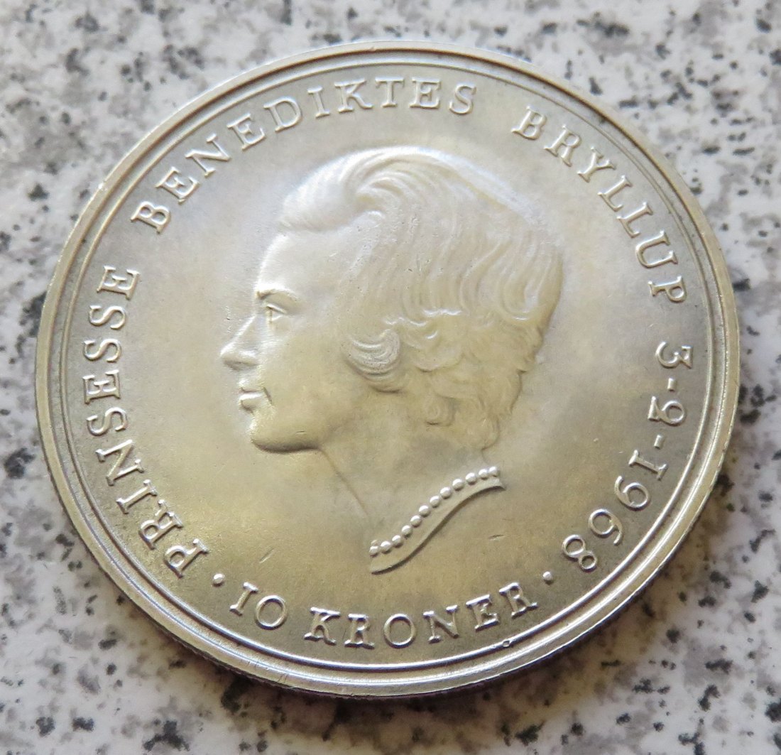  Dänemark 10 Kroner 1968   