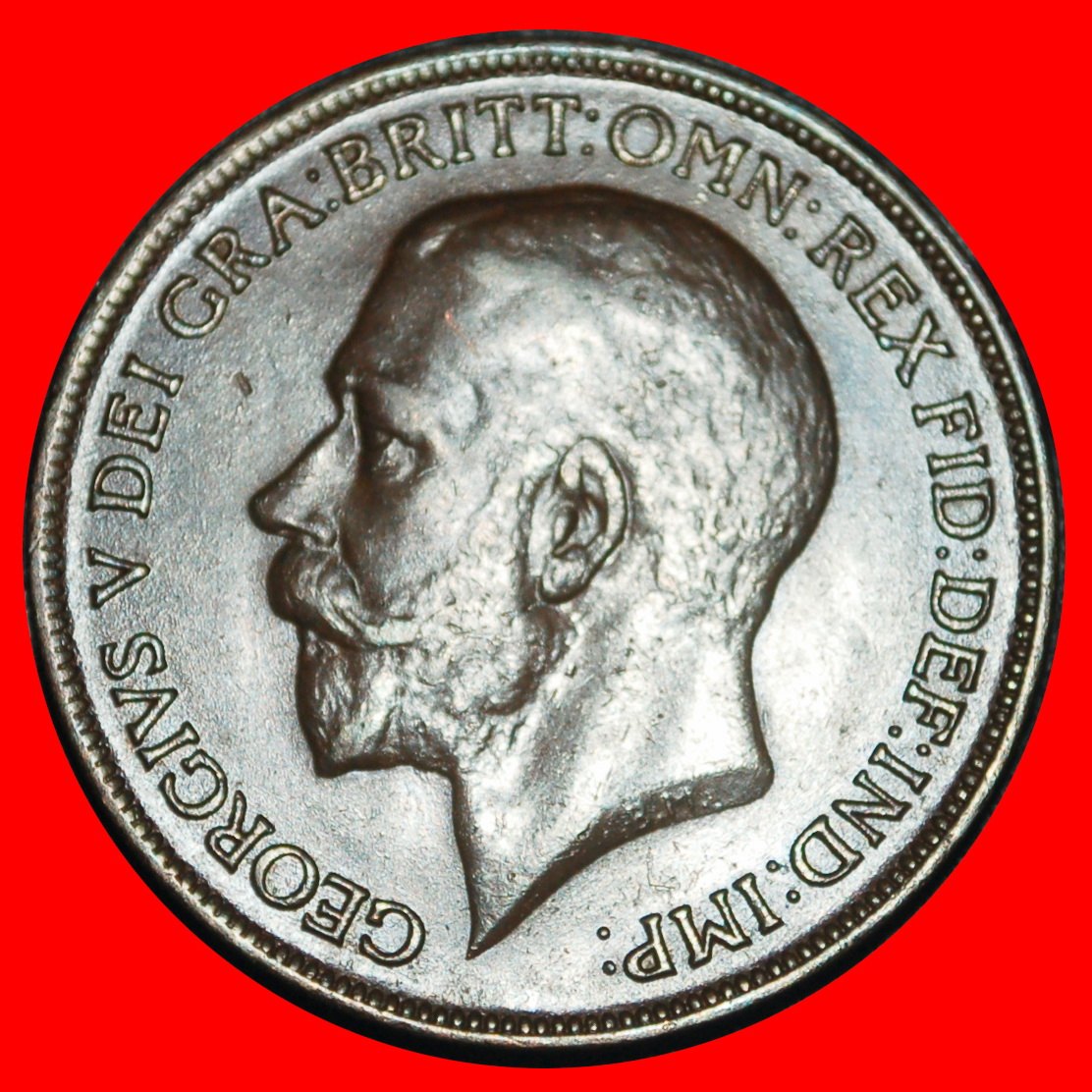  Ⰿ MISTRESS OF SEAS: GREAT BRITAIN★ PENNY 1920 DIE III! GEORGE V (1911-1936)★LOW START! ★ NO RESERVE!   