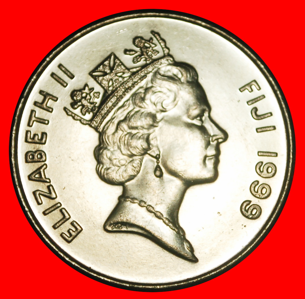  Ⰿ CANADA 1990-2006:FIJI★20 CENTS 1999 CACHALOT TOOTH★ELIZABETH II 1953-2022★LOW START! ★ NO RESERVE!   