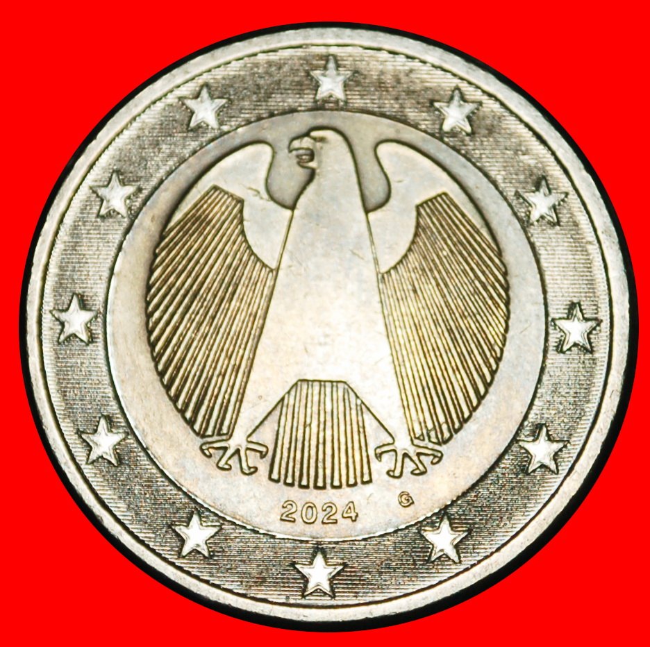  Ⰿ NON-PHALLIC (2008-2025): GERMANY ★2 EUROS 2024G BADEN-WUERTTEMBERG! DIE I★LOW START! ★ NO RESERVE!   