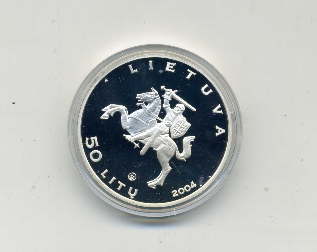  50 Litu 2004 PP Kurische Nehrung Original Kapsel+Zertifikat RAR nur 2000 Stück   