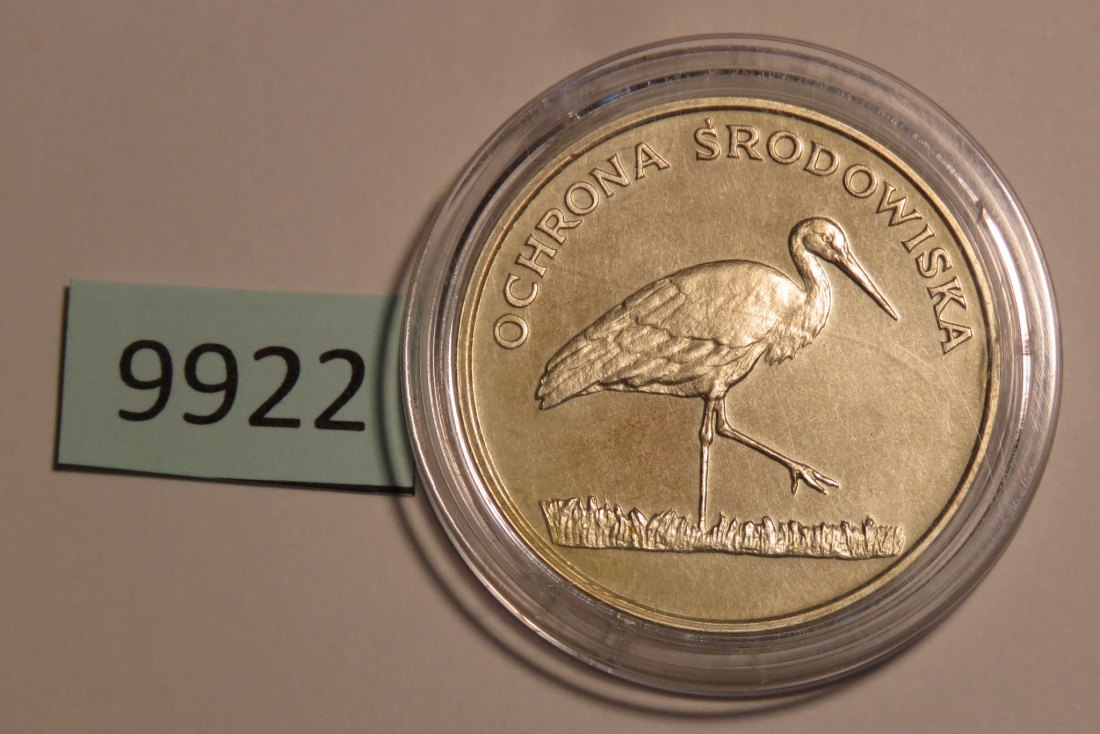  9922 Polen 1982 - 100 Zloty - 16,5 g SILBER 0.625  -  STORCH   