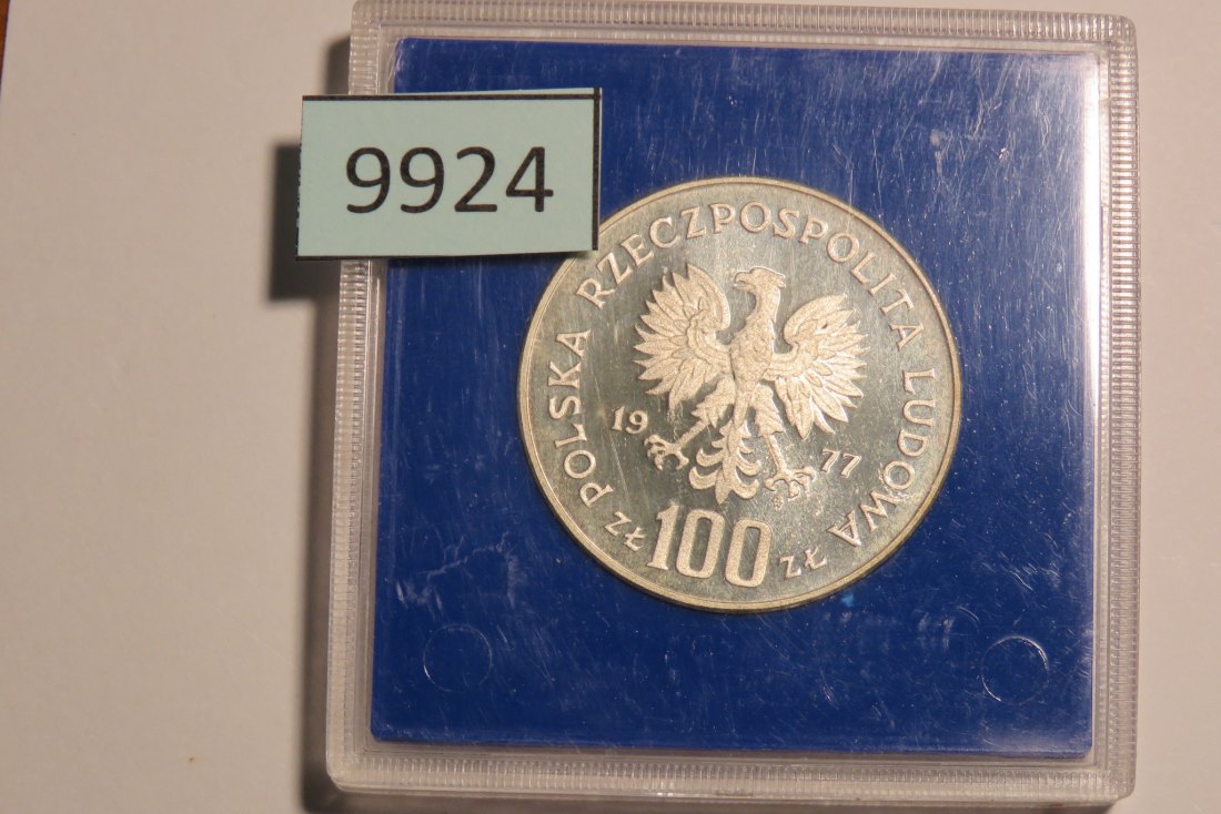  9924 Polen 1977 - 100 Zloty -   -  WIESENT   