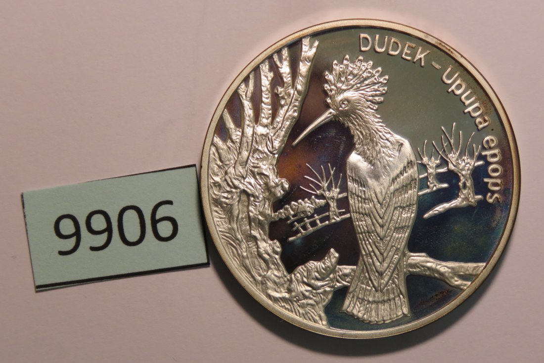  9906 Polen 2000 - 20 Zloty -  28,28 g SILBER 0.925  WIEDEHOPF   