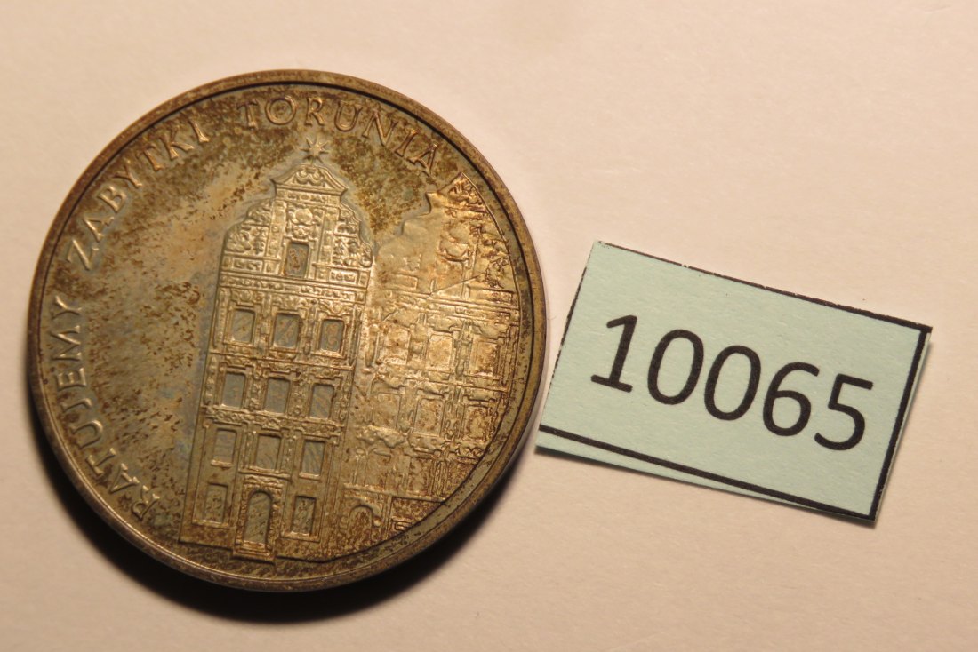 10065 Polen 1989 - 5.000 Zloty -  16,5 g SILBER 0.750 - Rathaus Thorn   
