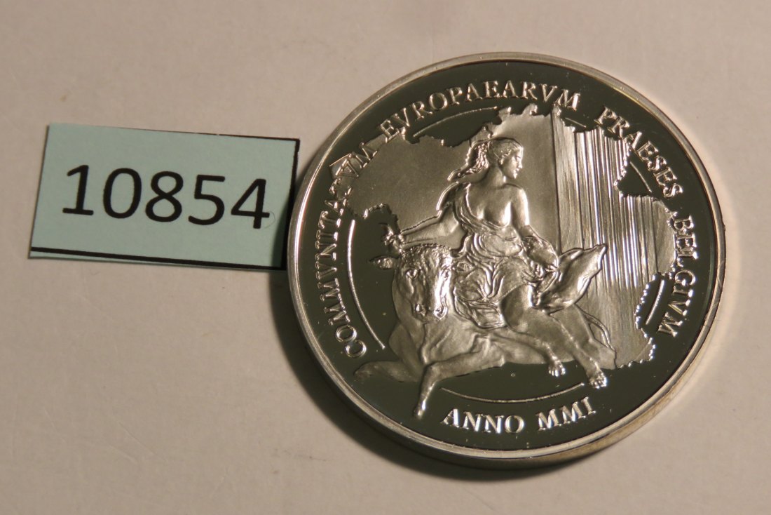 10854 Belgien 2001 - 500 Francs - 22,85 g SILBER 0.925 - 60 Jahre Baudouin