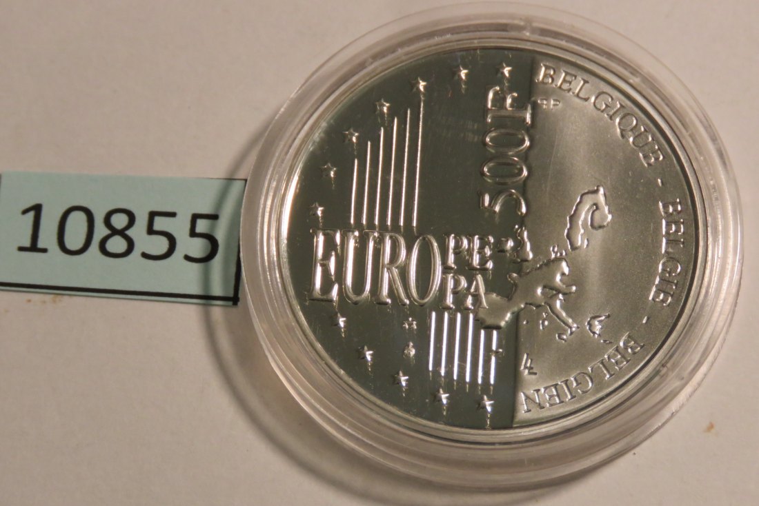  10855 Belgien 1999 - 500 Francs - 22,85 g SILBER 0.925  - 400 Jahre Albert + Isabella   