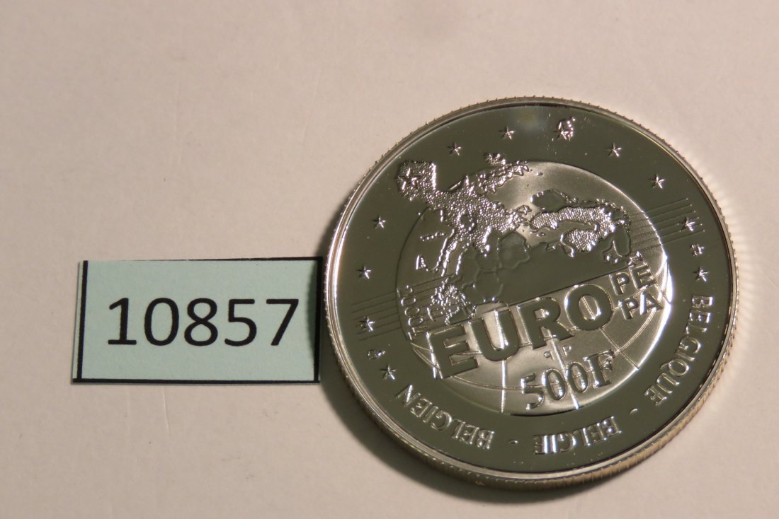  10857 Belgien 2000 - 500 Francs - 22,85 g SILBER 0.925  -  Karl V.   