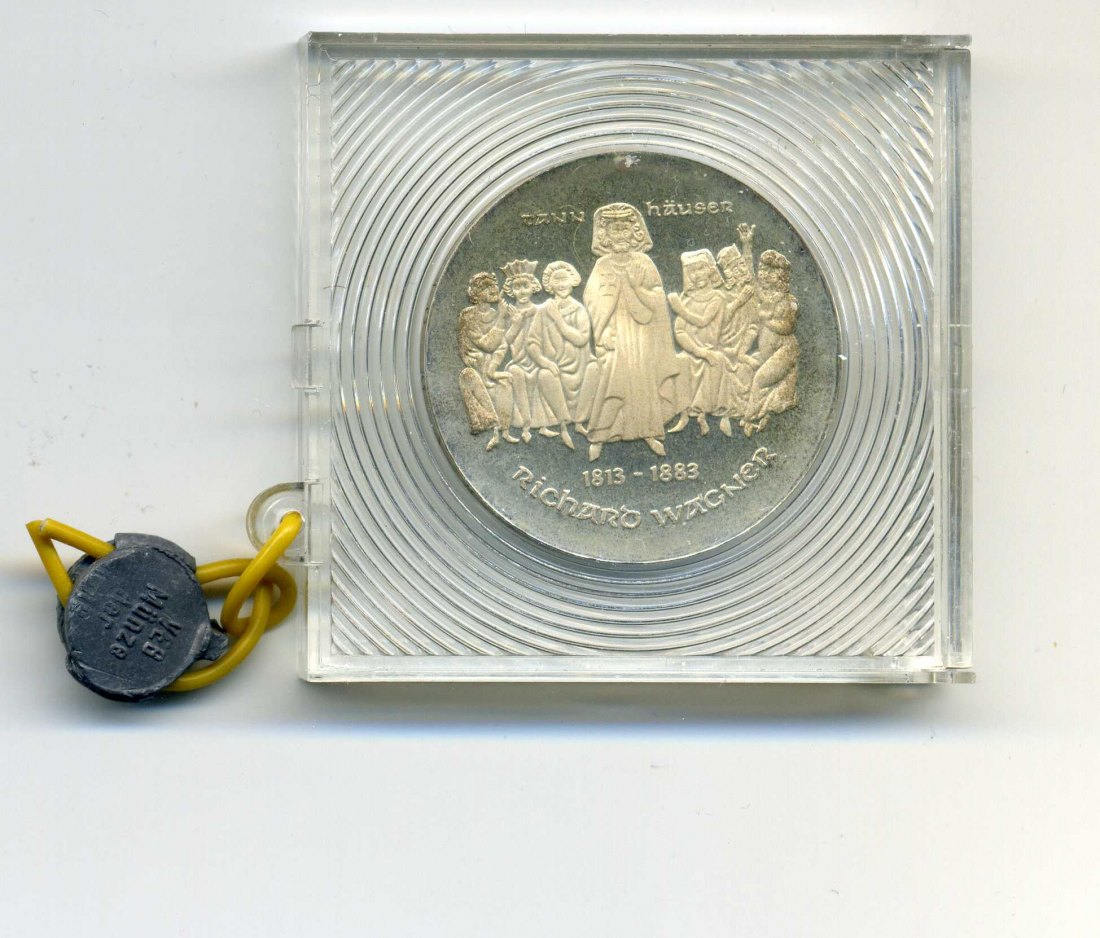  10 Mark 1983 Wagner PP in Original Schachtel mit Plombe   