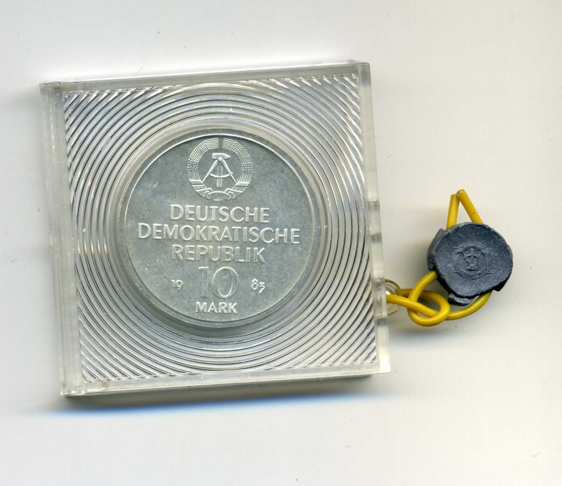  10 Mark 1983 Wagner PP in Original Schachtel mit Plombe   