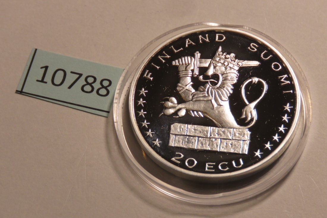  10788 Finnland 1996 - 20 ECU - 27,0 g SILBER 0.925   