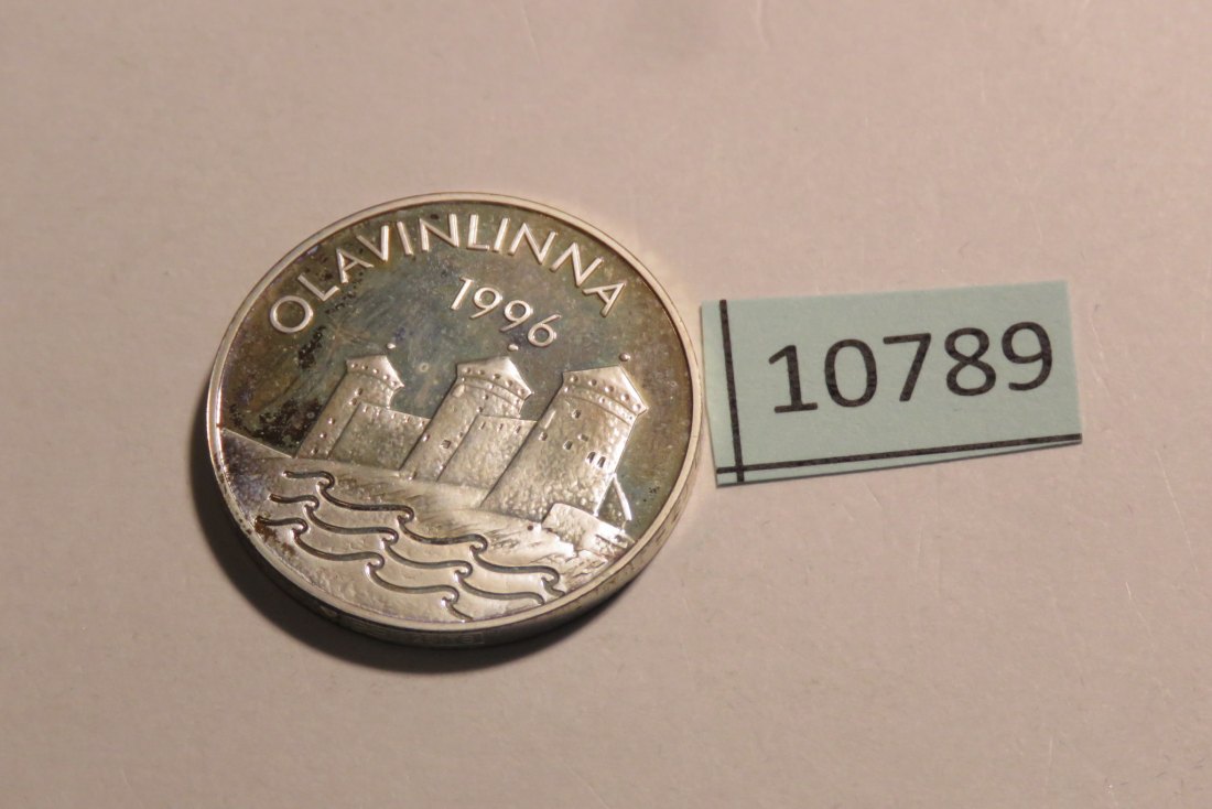  10789 Finnland 1996 - 10 Euro - 14,4 g SILBER 0.925  -  Olavinnlinna   