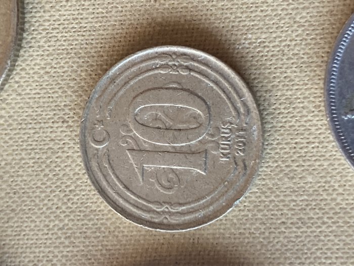  Münze Münzen Umlaufmünze Türkei 10 Kurus 2011   