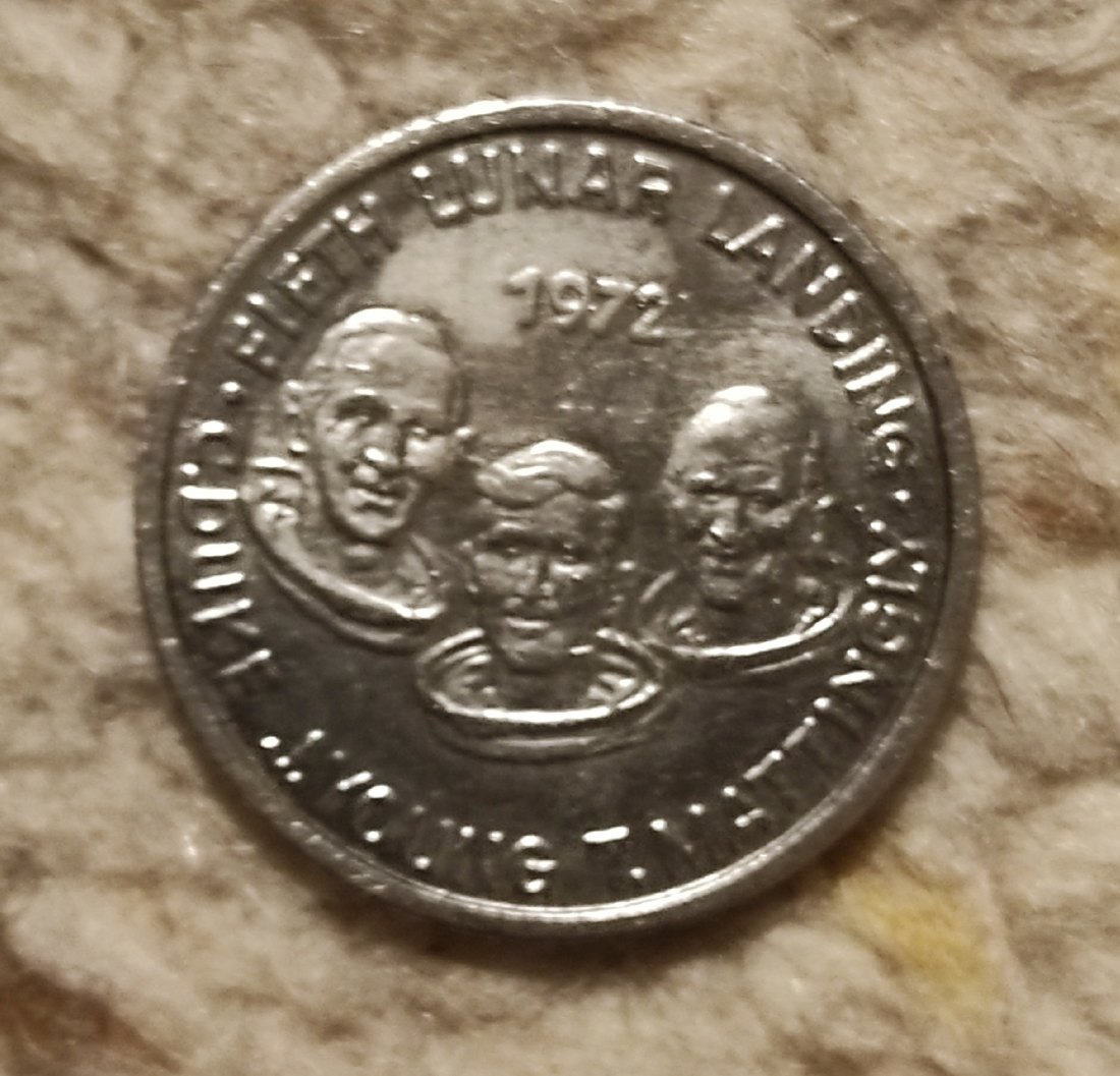  Münze für Mondlandung 1972 Apollo 16   