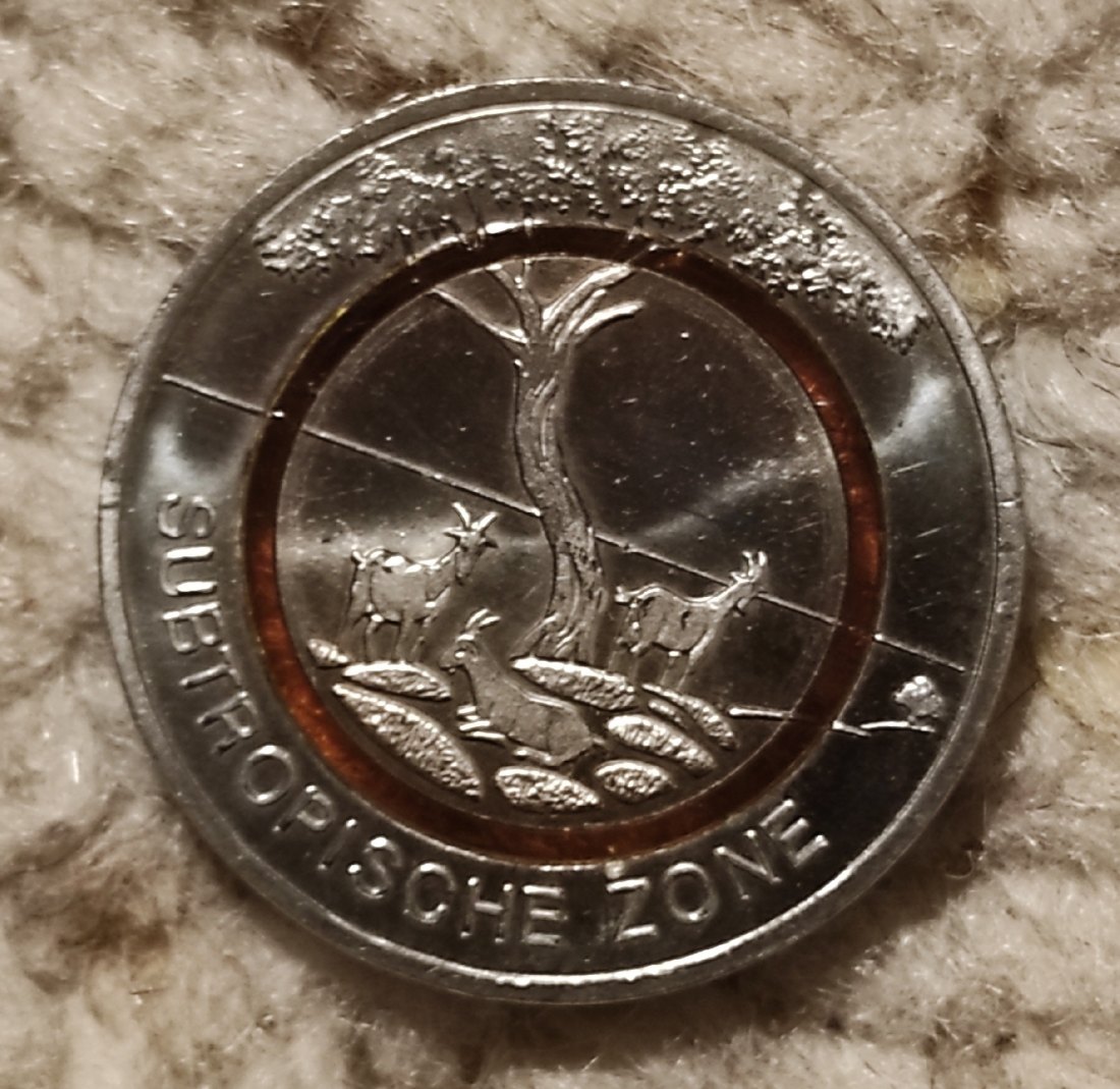  Deutschland 5 Euro 2018 F, Subtropische Zone   