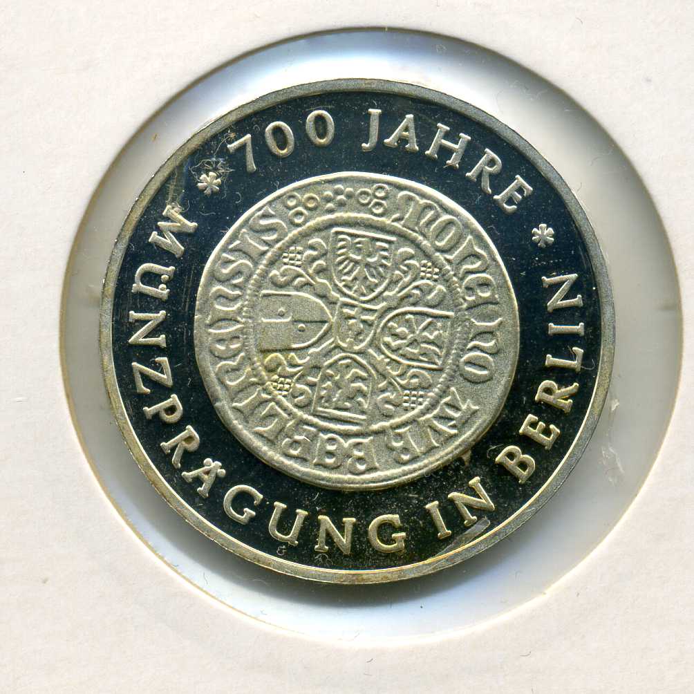  10 Mark 1981 PP 700 Jahre Münzprägung Berlin Probe sehr selten   