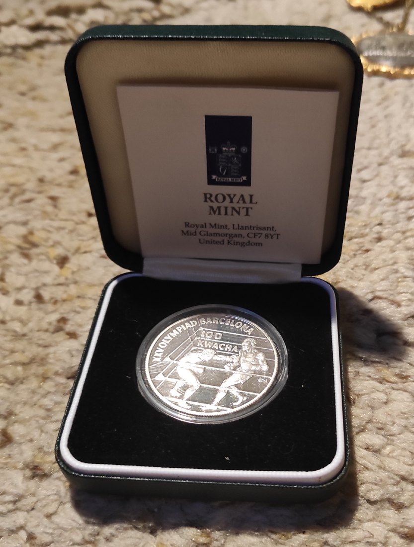  Zambia (Sambia) 100 Kwacha 1992 Silber PP mit Echtheitszertifikat   