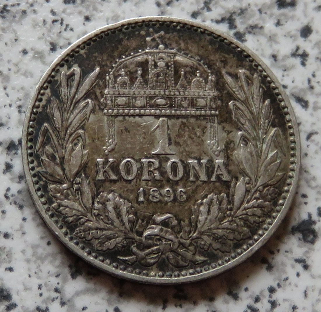  Ungarn 1 Korona 1896   