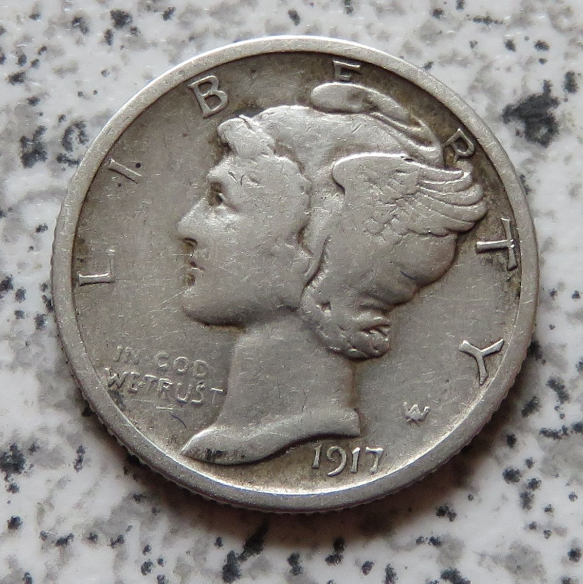  USA 10 Cents 1917 S / USA 1 Dime 1917 S   