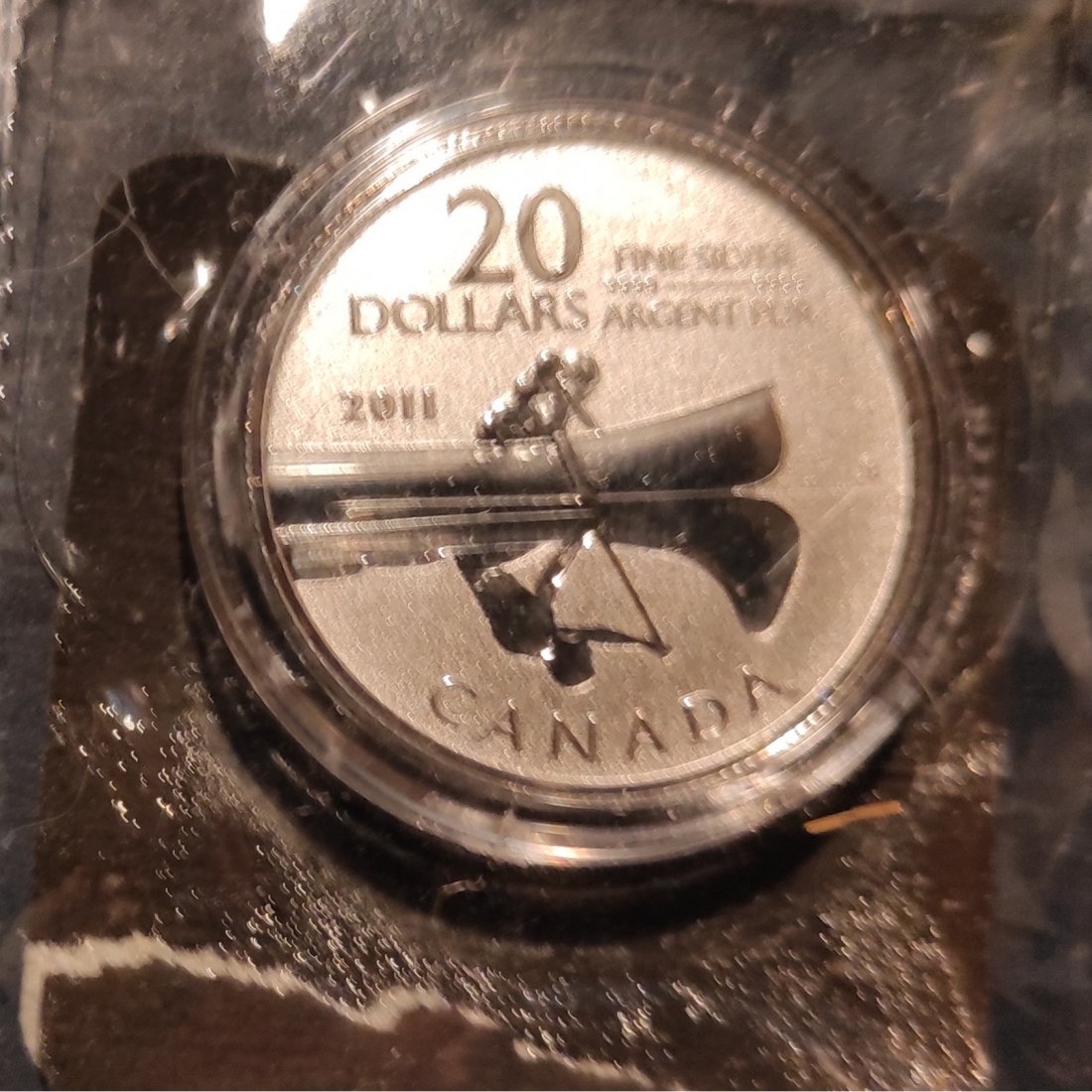  Kanada 20 Dollars 2011 SILBER im Originalfolder   