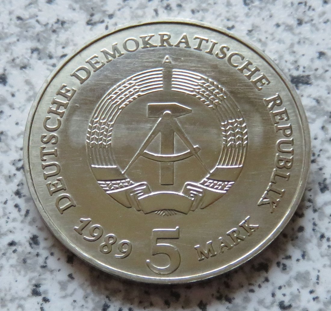  DDR 5 Mark Brandenburger Tor 1989   