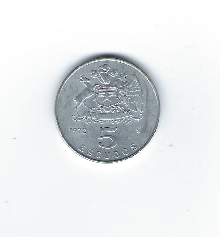  Chile 5 Escudos 1972   