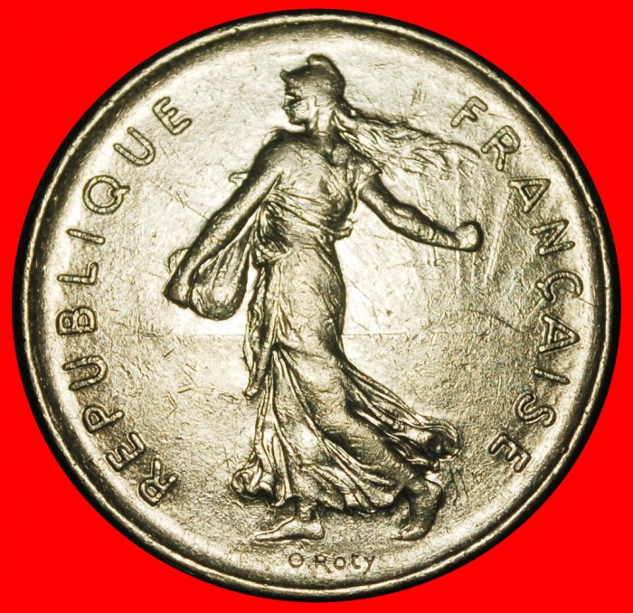  Ⰿ SUN (1960-2001): FRANCE ★ 5 FRANCS 1973! SOWER ERROR! NOT SILVER!★LOW START ★ NO RESERVE!   