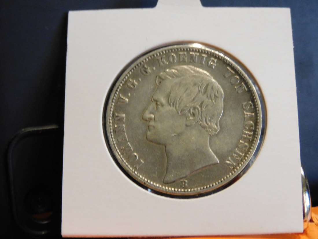  GERMANY 1 THALER 1868 SAXONY.GRADE-PLEASE SEE PHOTOS.   