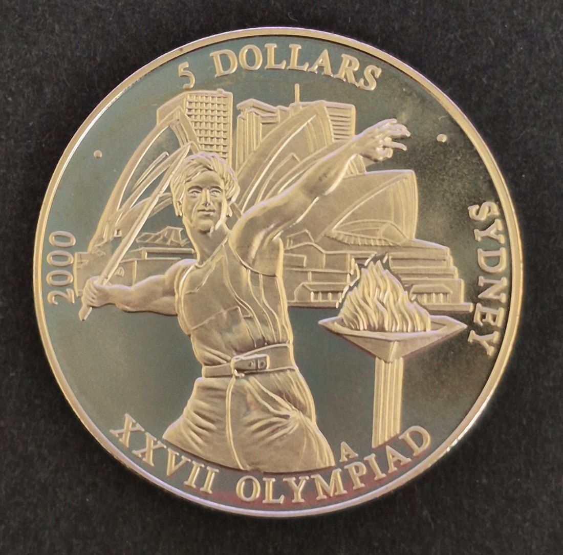  5 Dollars 2000, Republic of Liberia - XXVII Olympiade Sydney   