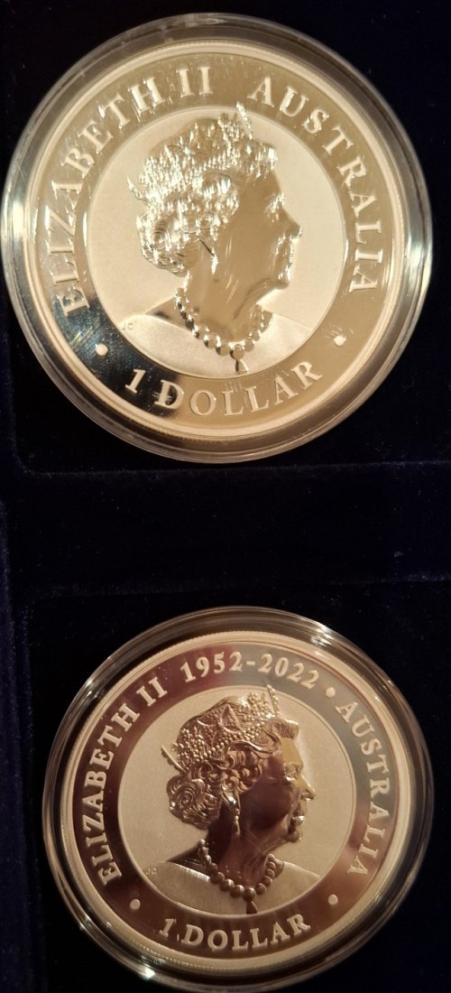  Australien 2 x 1 oz Silber Wedge tailed Eagle 2022 + 2023   