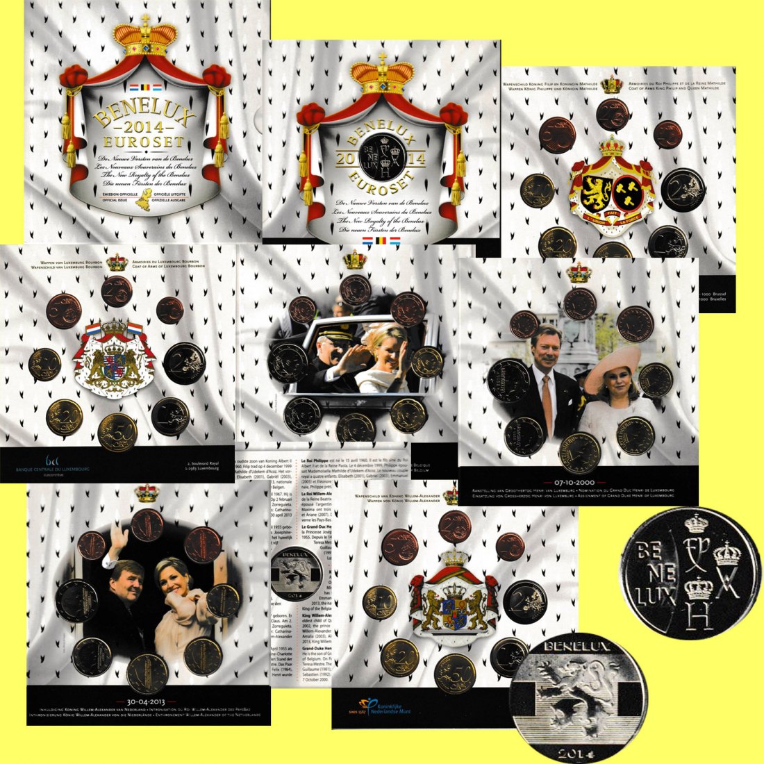  Offiz. KMS Benelux *Die Könige und Fürsten der Beneluxstaaten* 2014 nur 10.000St!   