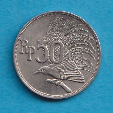  Indonesien 50 Rupiah 1971   