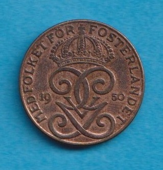 Schweden 2 Öre 1950