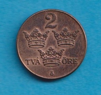  Schweden 2 Öre 1950   