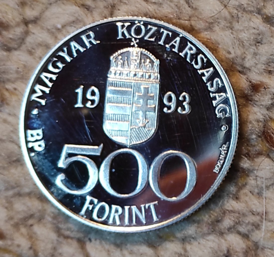  Ungarn 500 Forint 1993 SILBER   