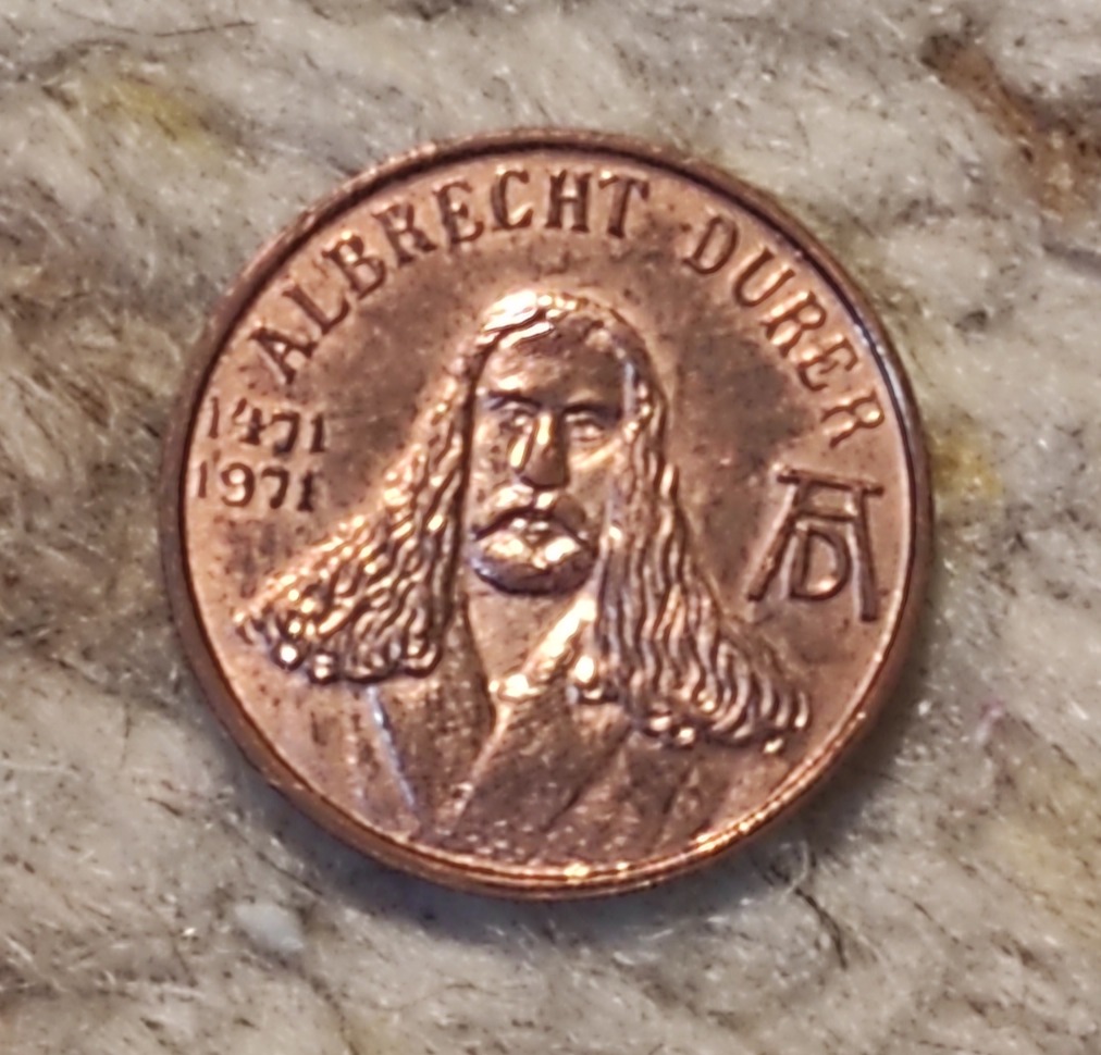  Albrecht Dürer Gedenlmünze 1971   