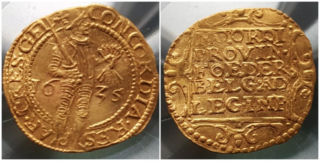  Niederlande Provinz Gelderland DUKAT 1635 / Delmonde 649 vz   