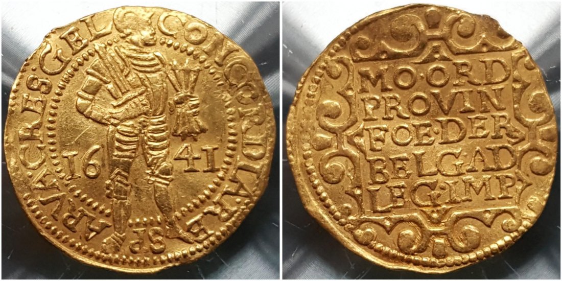  Niederlande Provinz Gelderland DUKAT 1641 / Delmonde 649 vz + Topstück   