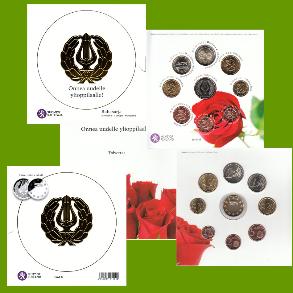  Offiz. Sonder-KMS Finnland *Abitur-Studentensatz* 2010 nur 2.500St!   