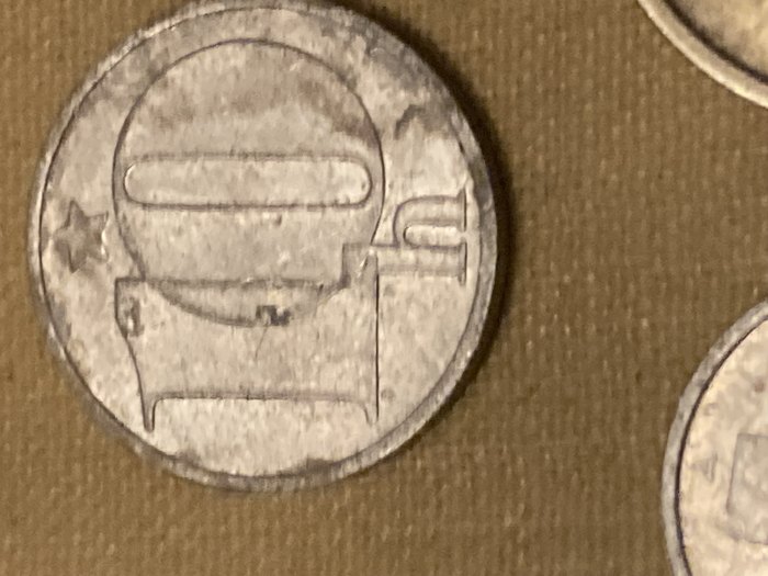 Münze Münzen Umlaufmünze Tschechoslowakei 10 Heller 1981