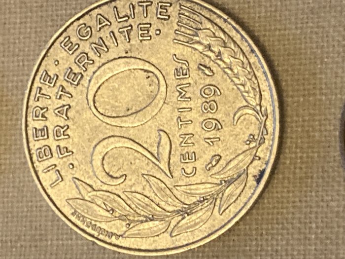 Münze Münzen Umlaufmünze Frankreich 20 Centimes 1989
