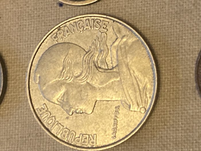  Münze Münzen Umlaufmünze Frankreich 20 Centimes 1989   